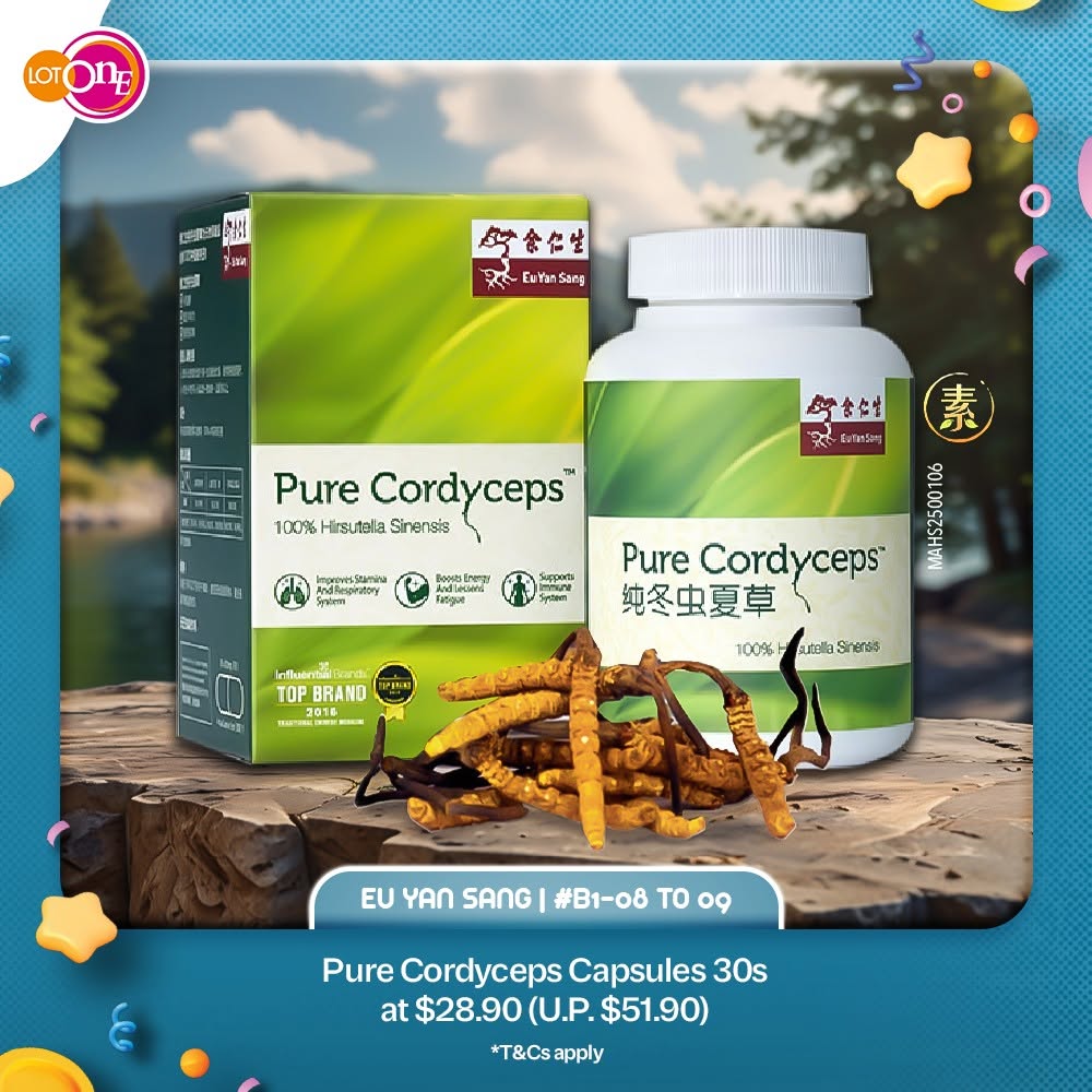 Eu Yan Sang Pure Cordyceps Capsules promotion at Lot One