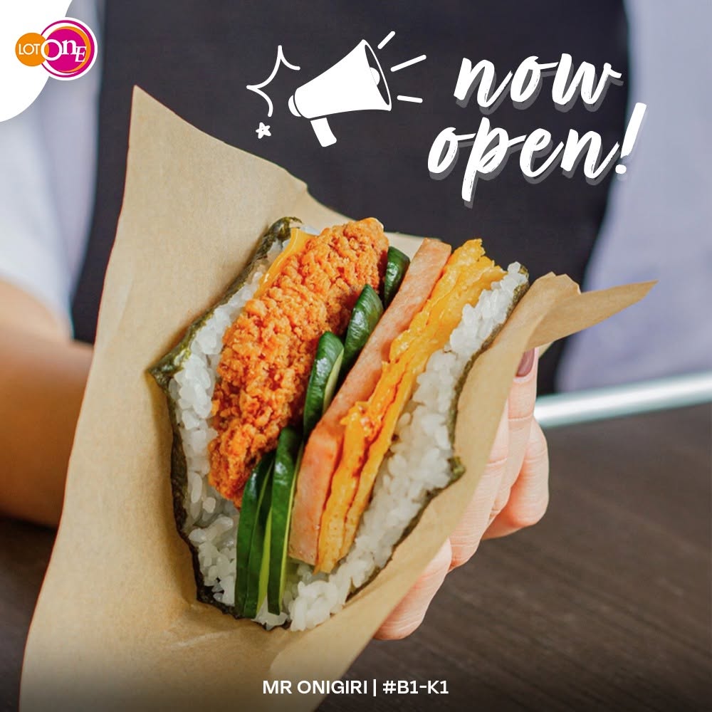Mr.Onigiri promotional onigiri at Lot One mall
