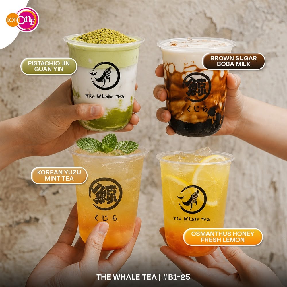 The Whale Tea SG beverages at Lot One