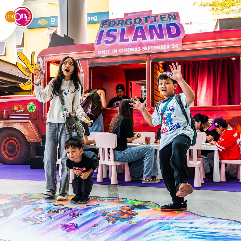 Forgotten Island interactive photo zone at Lot One