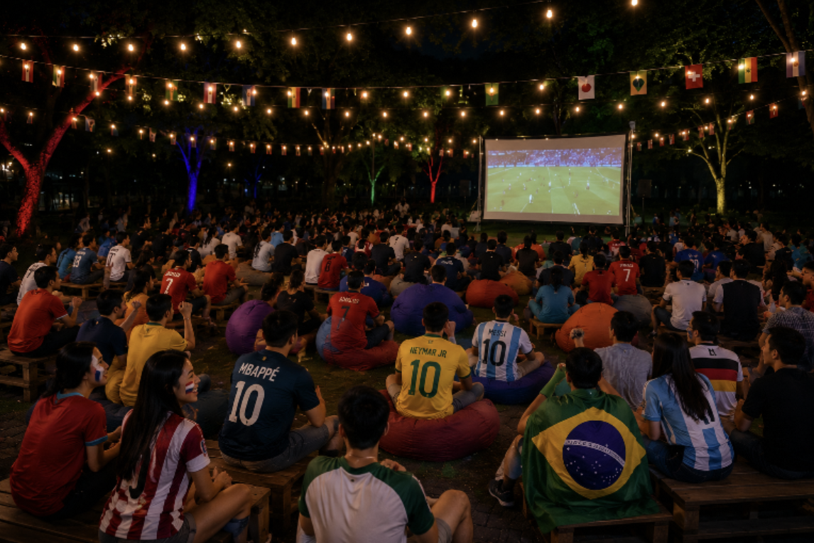 ActiveSG Football Finals Watch Party Carnival at Choa Chu Kang Sport Centre west zone