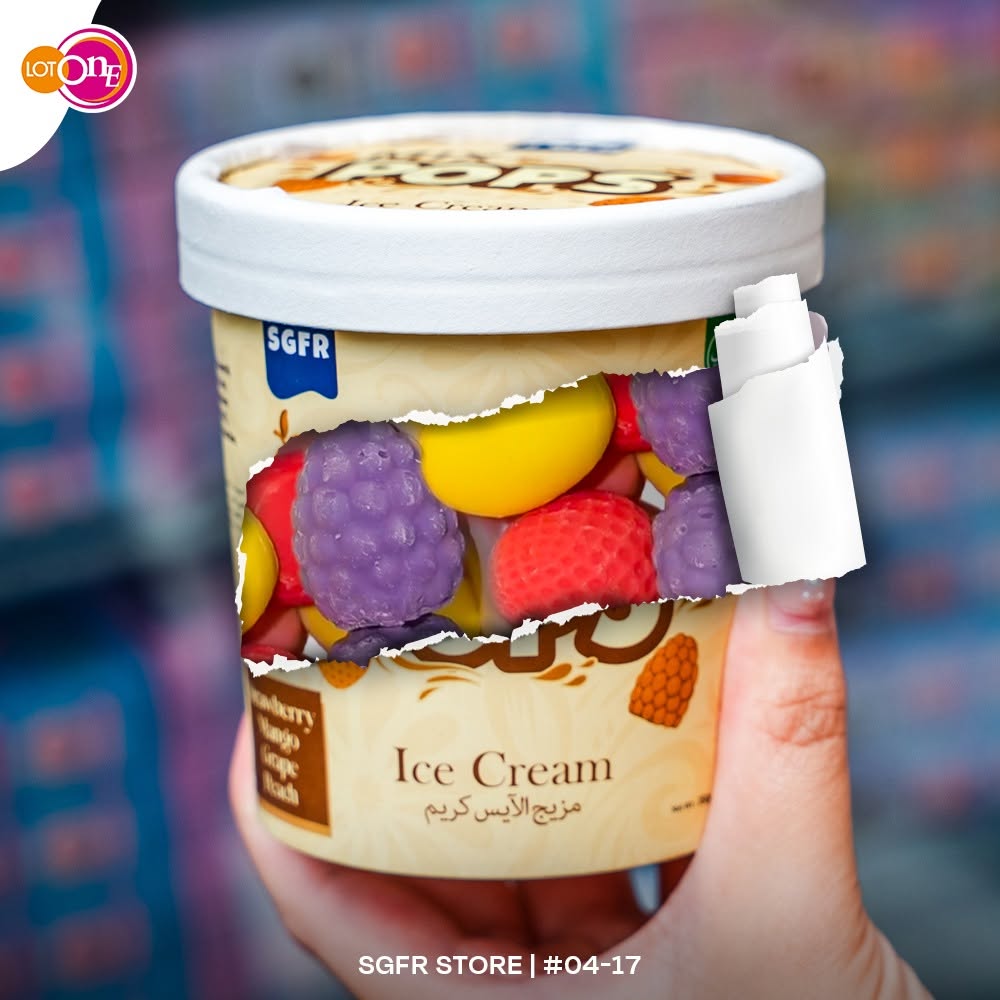 SGFR Store Mix Pops Fruit Ice Creams at Lot One