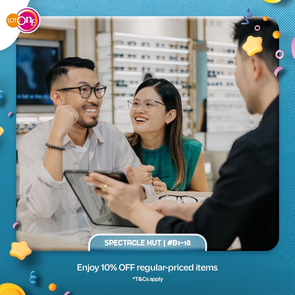 Spectacle Hut SAFRA discount at Lot One