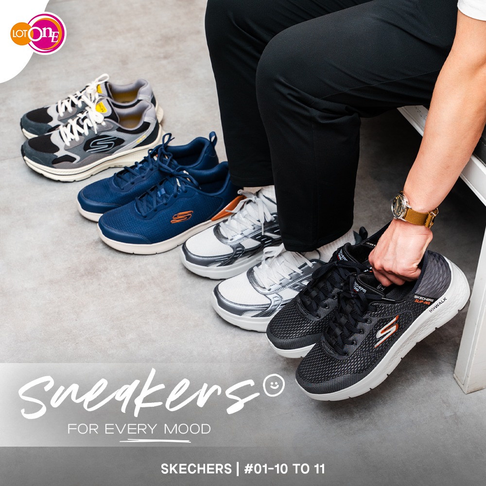 Skechers sneakers for various activities, showcasing style and comfort.