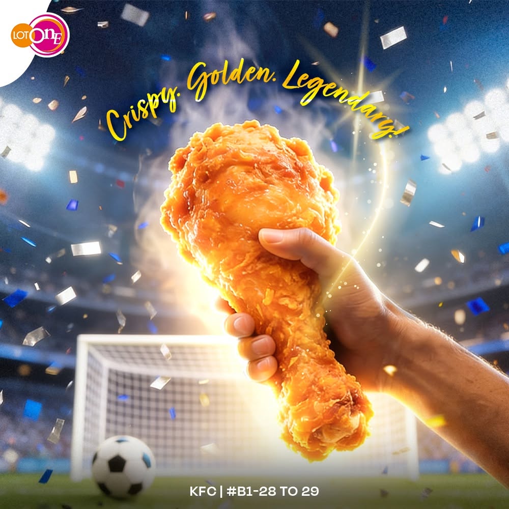 KFC crispy golden fried chicken at Lot One