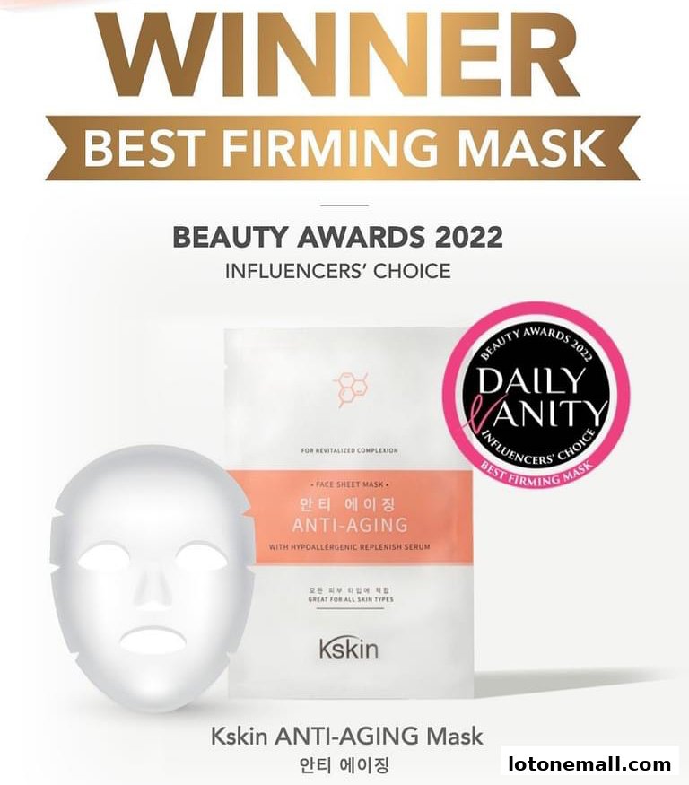Kskin ANTI-AGING Mask, winner of Best Firming Mask at Beauty Awards 2022.