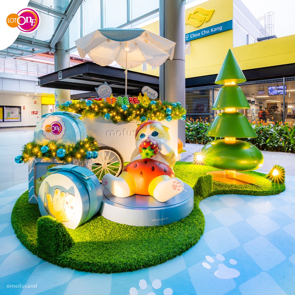 Mofusand festive display at CapitaLand Mall