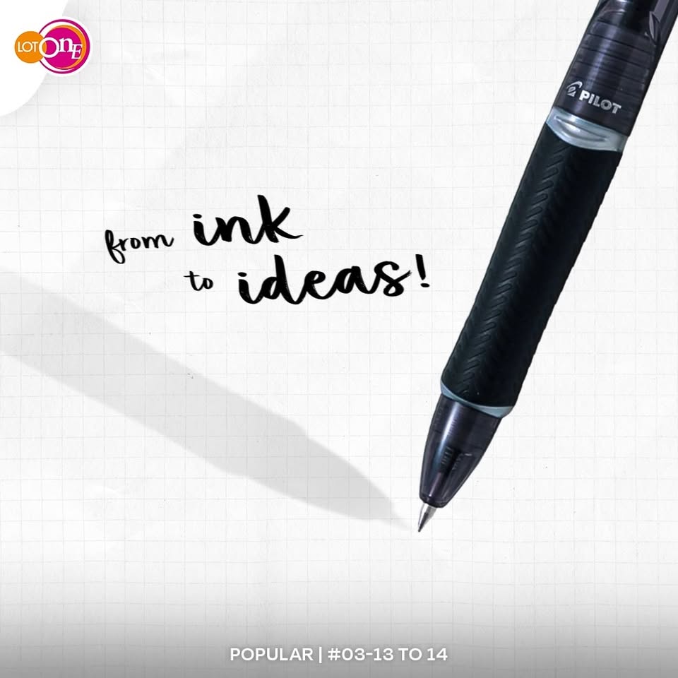 Pilot ballpoint pen with textured grip and silver clip at Popular Bookstore Lot One #03-13 to 14