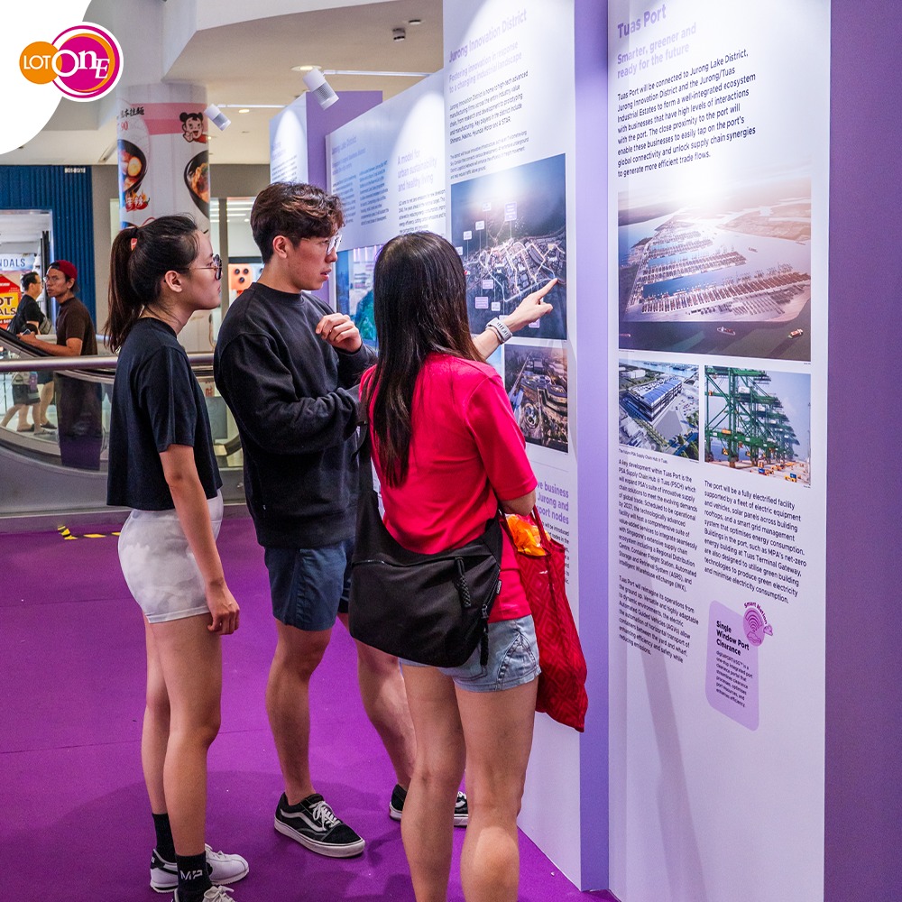 Visuals from the Draft Master Plan 2025 exhibition showcasing urban planning concepts