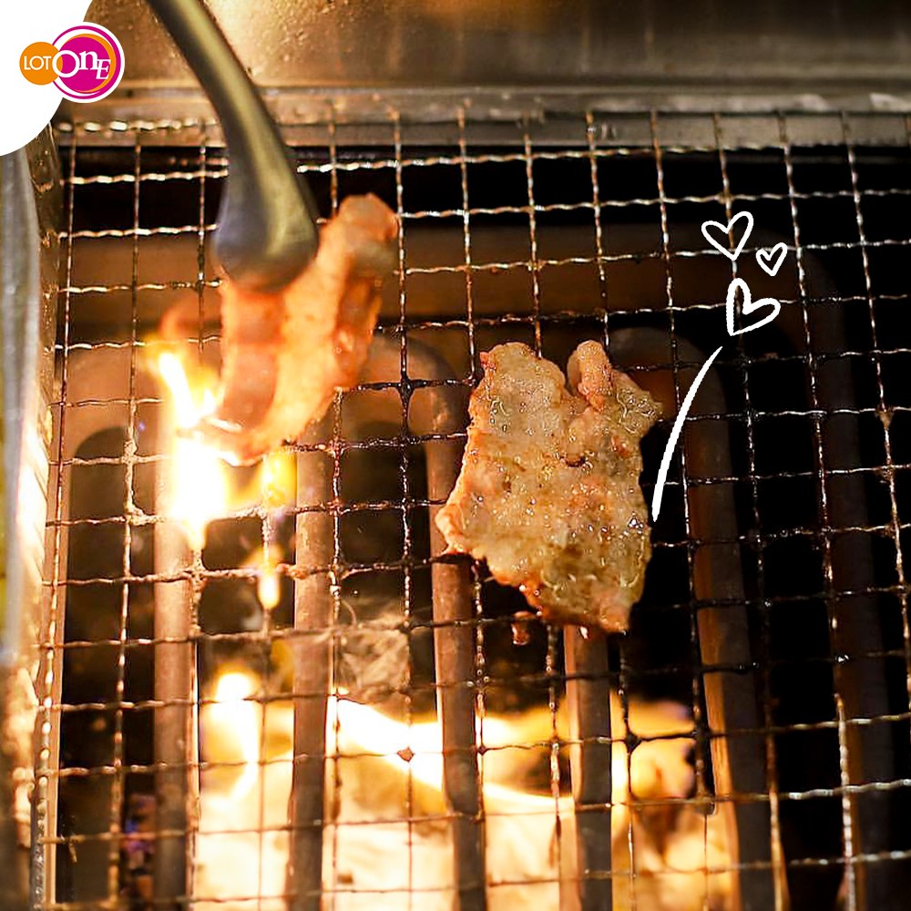 Close-up of premium raw meats ready for grilling at Yakiniku Shokudo